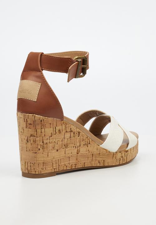 Miss Black - Bordo 1 wedge - white