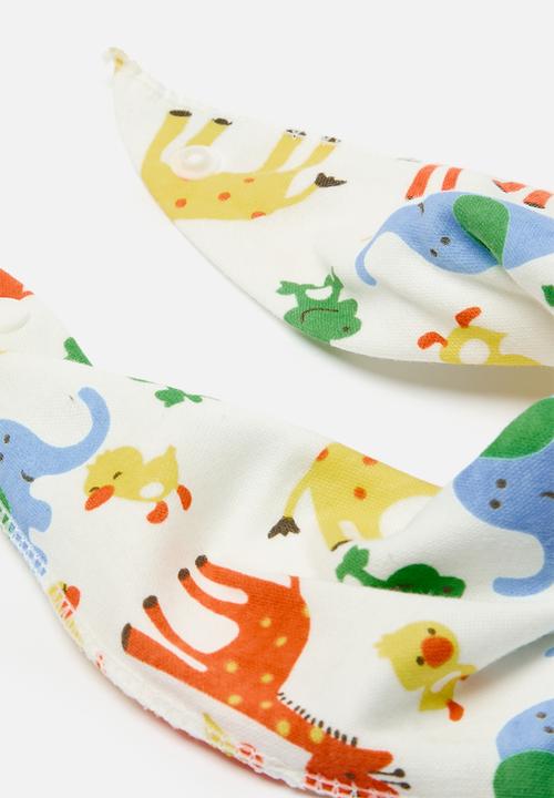 Pop Candy - 2 Pack wildlife bib - multi