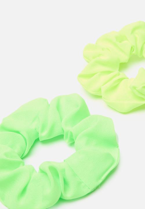 Pop Candy - 2 Pack scruchie set - green