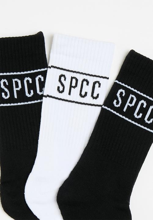 S.P.C.C - Declen Socks - Black & White