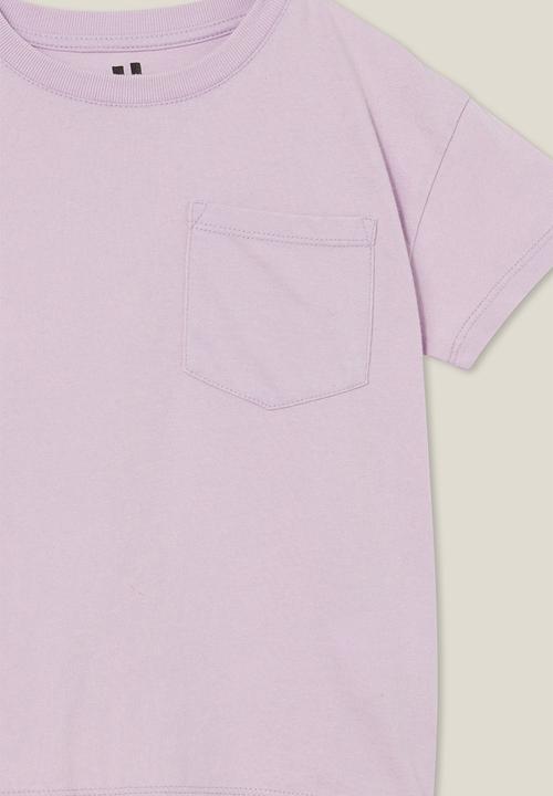 Cotton On - Poppy short sleeve graphic print tee - lilac drop/snow wash