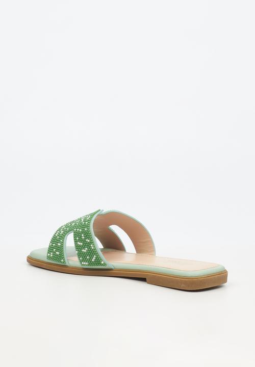 Miss Black - Syrup 3 slip-on - green