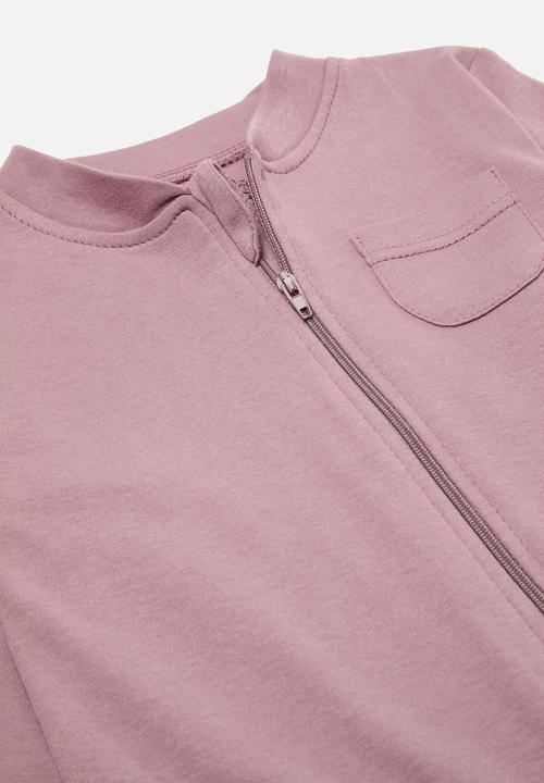 Pop Candy - Zip through sleepsuit - lilac