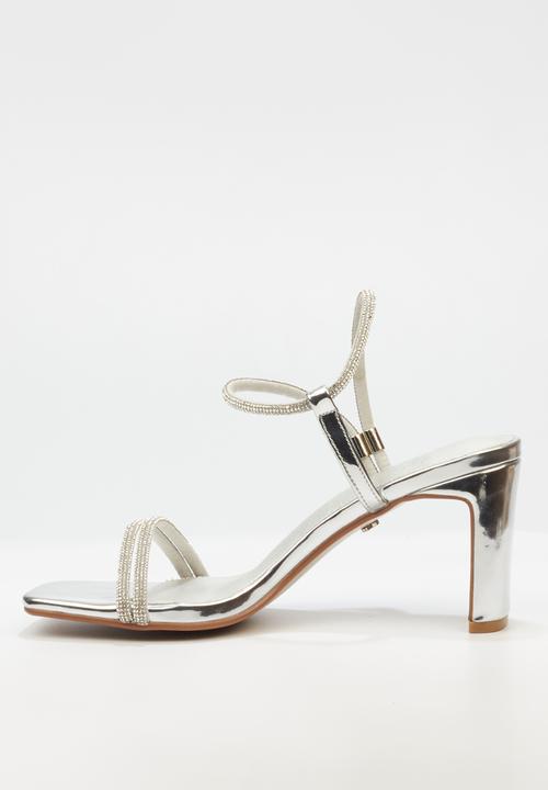 Butterfly Feet - Charla 1 block heel - silver