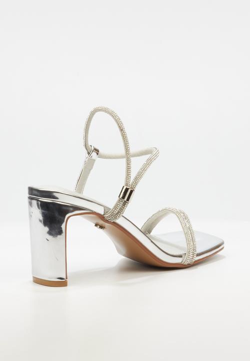 Butterfly Feet - Charla 1 block heel - silver