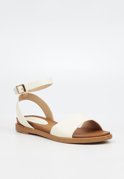 Butterfly Feet - Ellie 1 ankle strap - white
