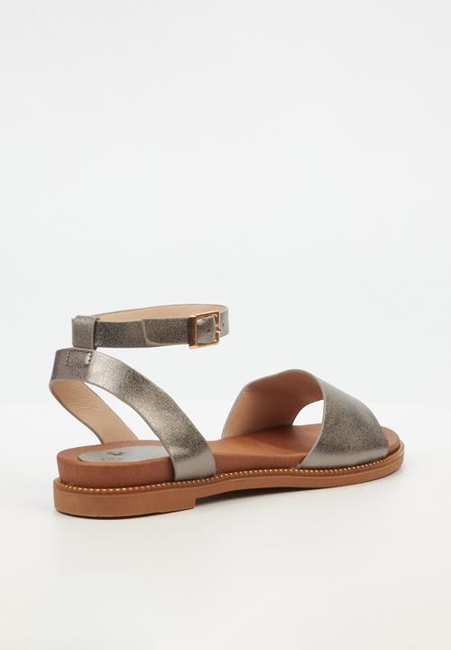 Butterfly Feet - Ellie 3 ankle strap - pewter