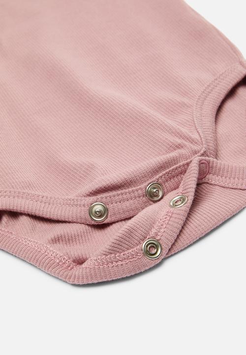 Pop Candy - Frilled bodysuit - dusty pink