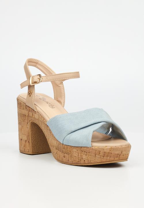 Butterfly Feet - Noella 1 block heel - blue