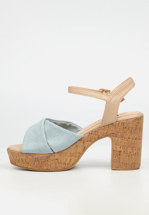 Butterfly Feet - Noella 1 block heel - blue
