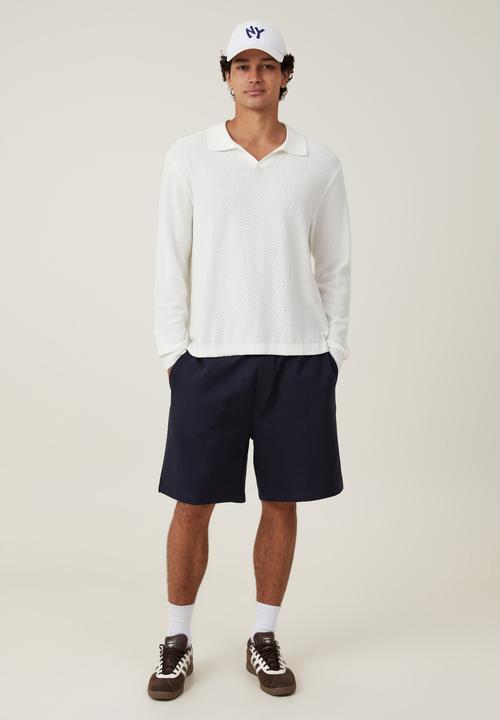 Cotton On - Oversized fleece short - true navy