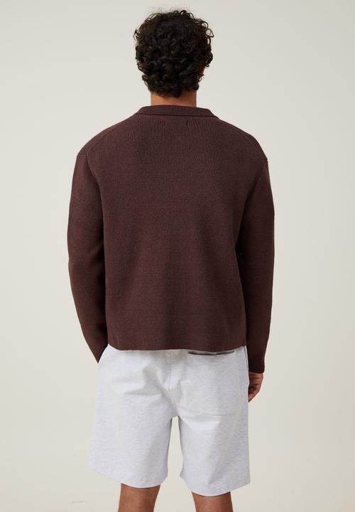Cotton On - Oversized fleece short  - grey maple
