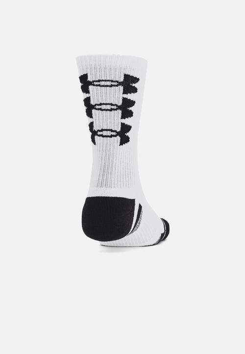 Under Armour - Ua perf tech nov 3pk crew regular -  white & black