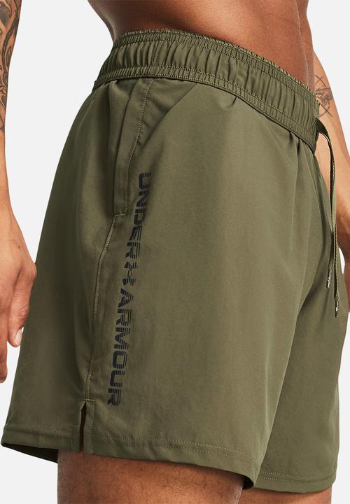 Under Armour - Ua woven wdmk shorts - marine od green/black