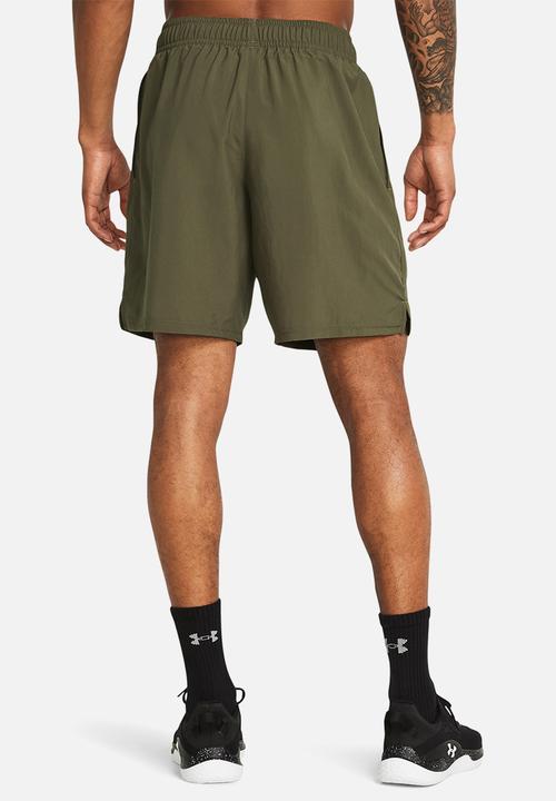 Under Armour - Ua woven wdmk shorts - marine od green/black
