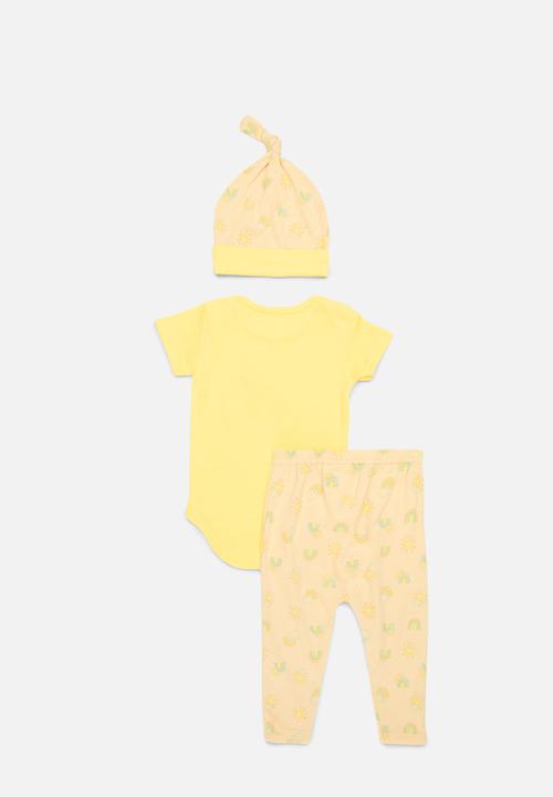 Pop Candy - Bodyvest legging & hat set - yellow