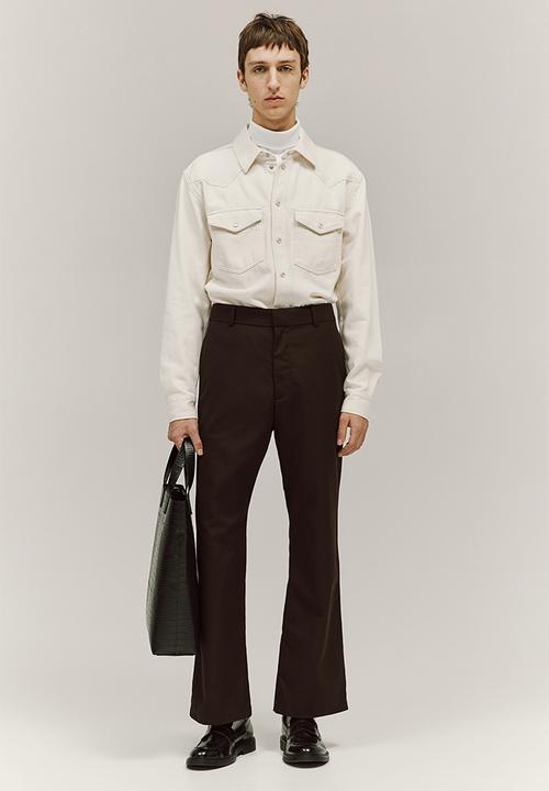 H&M - Regular fit denim shirt - cream