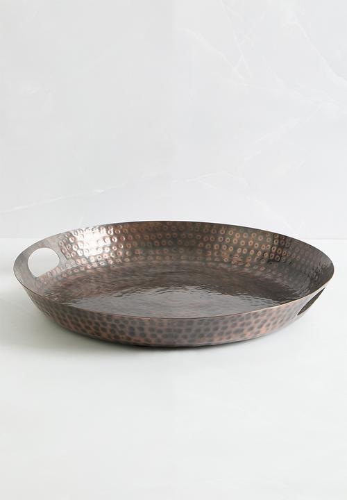 Sixth Floor - Textured Tray - Gunmetal