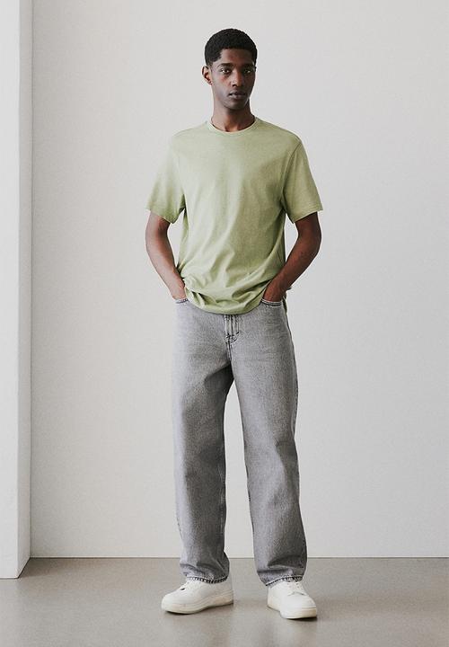 H&M - Regular fit t-shirt - khaki green