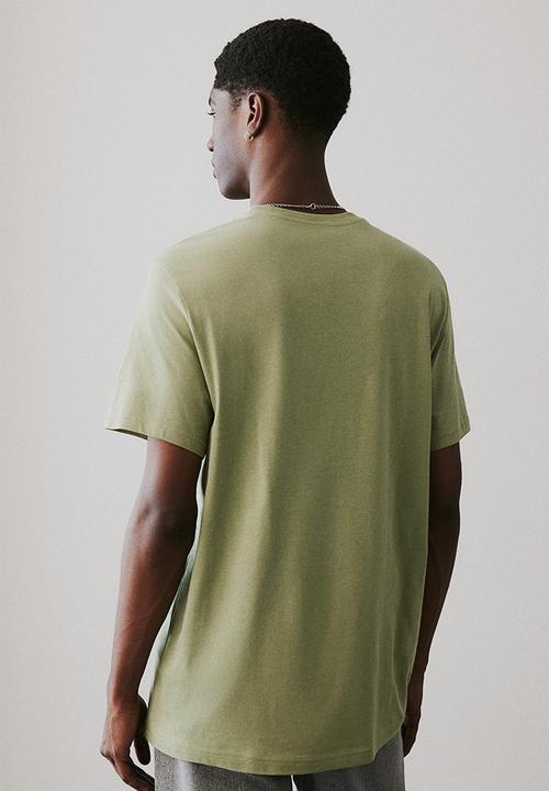 H&M - Regular fit t-shirt - khaki green