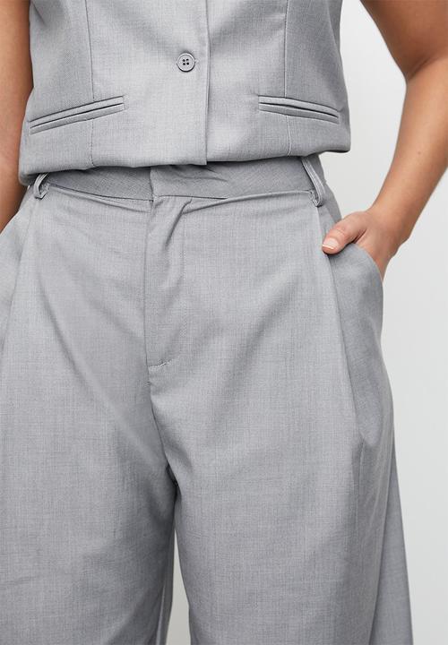 Superbalist - Co-ord midrise wide leg - grey