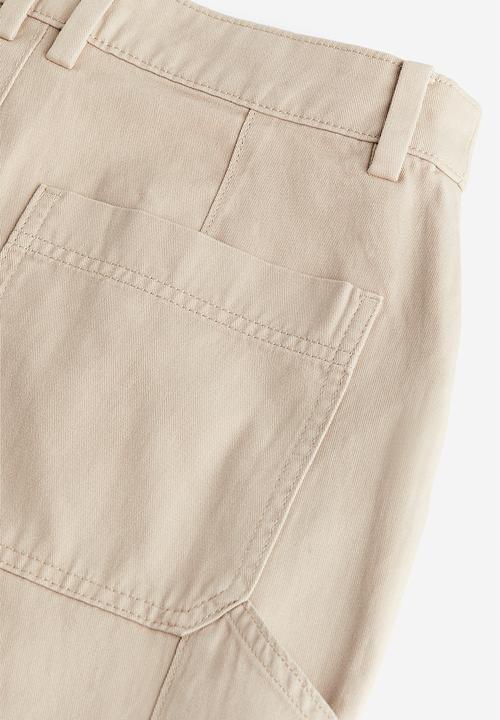 H&M - Twill cargo trousers - beige