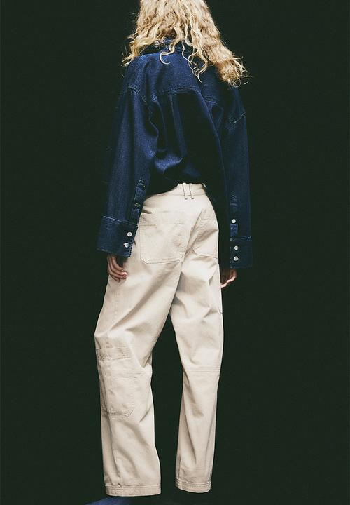 H&M - Twill cargo trousers - beige