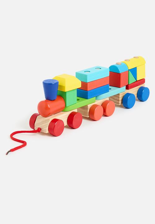 Pop Candy - Wooden train blocks toy - multi