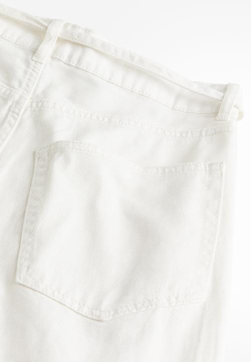 H&M - Baggy twill trousers - white