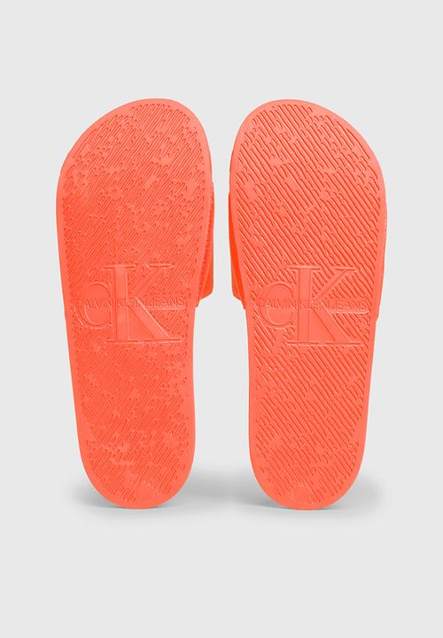 Calvin Klein - Slide monogram co - orange