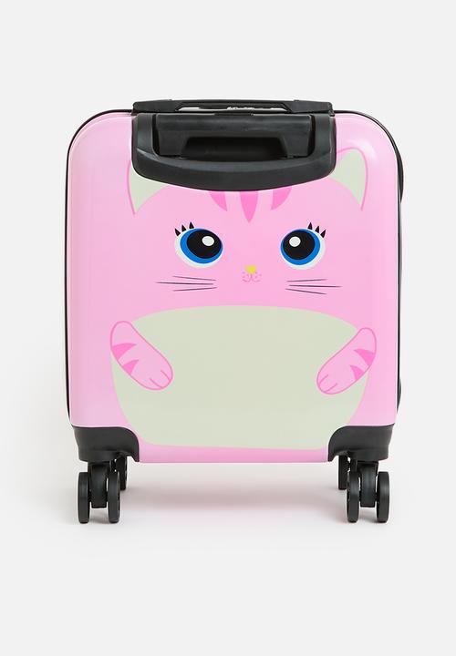 Pop Candy - Cat print trolley bag - pink