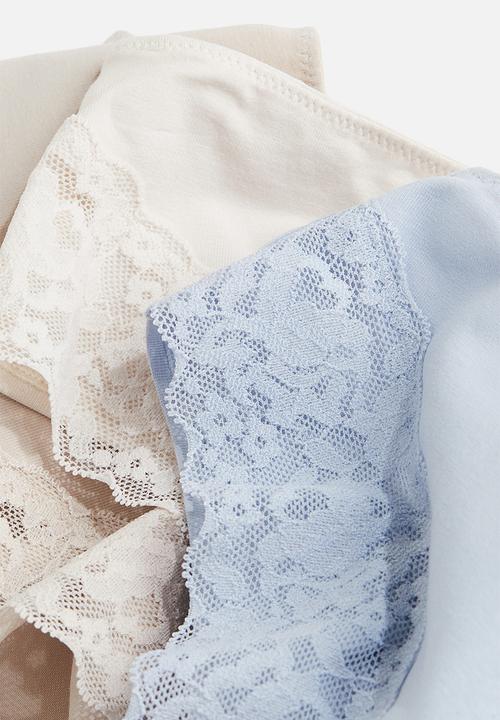 H&M - 5-Pack hipster briefs - pale beige/navy blue