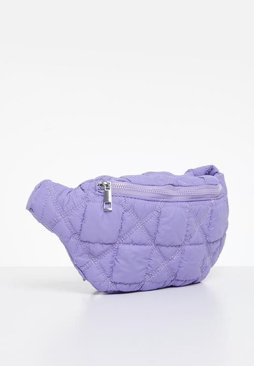 Pop Candy - Quilted moon bag - purple