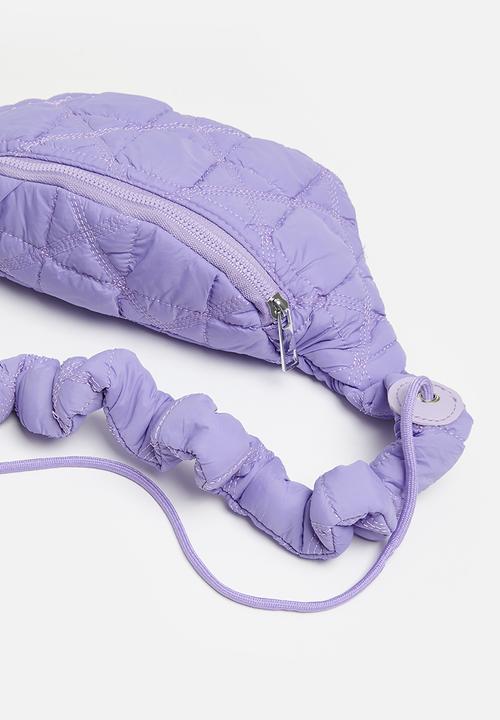 Pop Candy - Quilted moon bag - purple