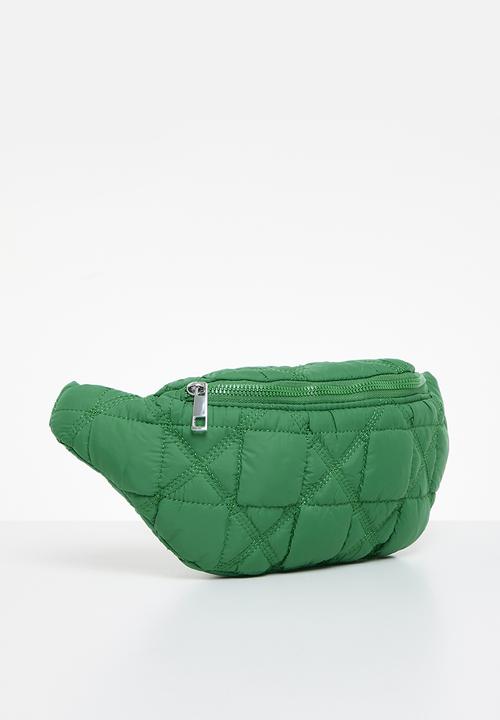 Pop Candy - Quilted moon bag - green