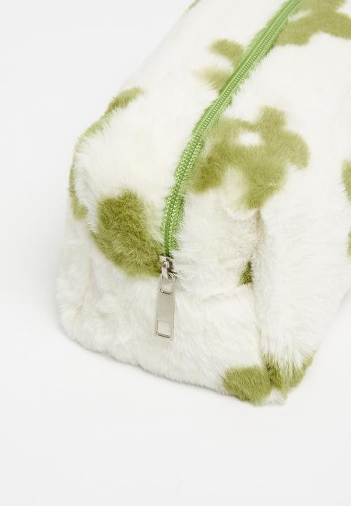 Pop Candy - Floral cosmetic bag - green & white