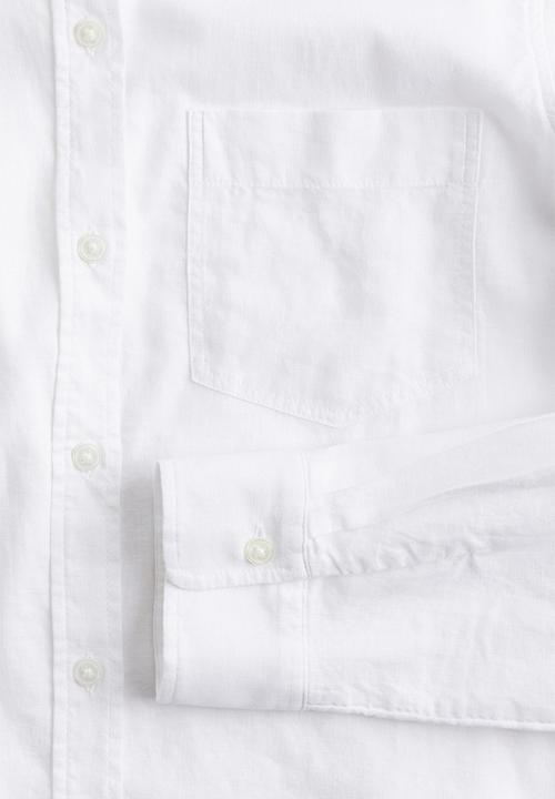 H&M - Linen-blend shirt - white