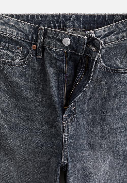H&M - Curvy fit slim high jeans - blue