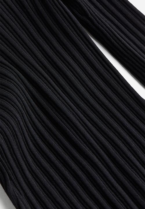 H&M - Rib-knit top - black