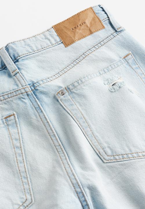 H&M - Baggy low denim shorts - light denim blue
