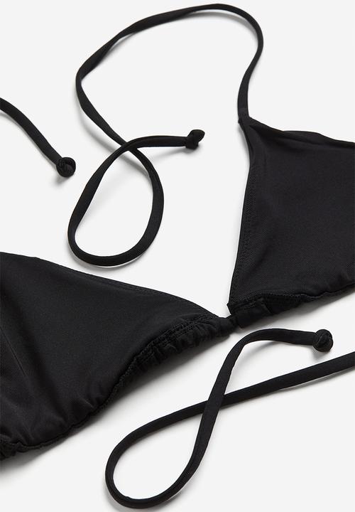 H&M - Triangle bikini top - black