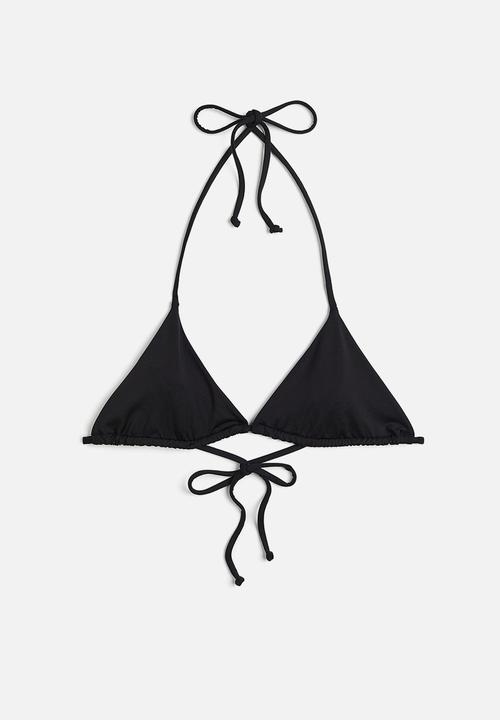 H&M - Triangle bikini top - black