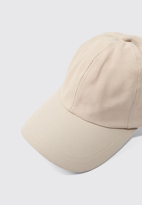boohooMAN - Soft Touch Woven Cap - stone