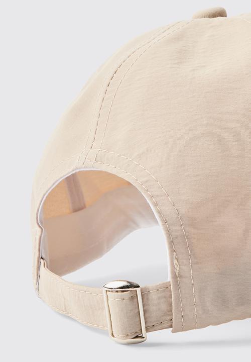 boohooMAN - Soft Touch Woven Cap - stone