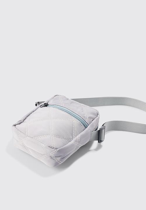 boohooMAN - Mini Cross Body Nylon Bag - grey