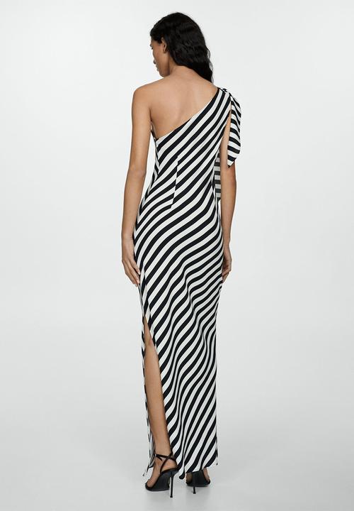MANGO - Dress lazaro - white & black