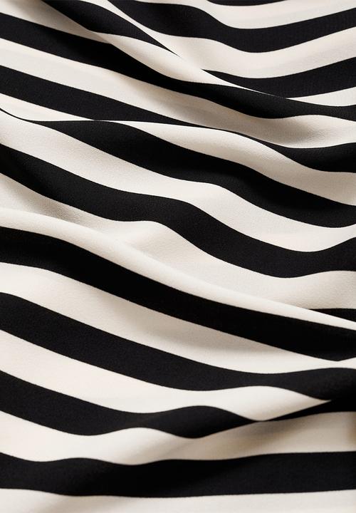 MANGO - Dress lazaro - white & black