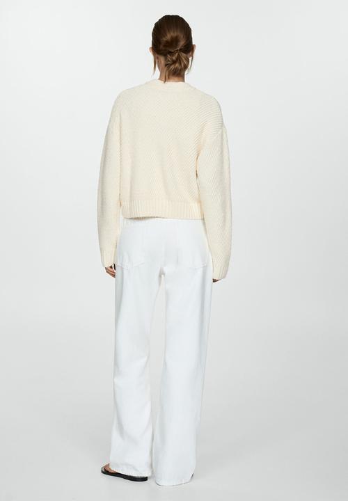 MANGO - Jacket towel - light beige