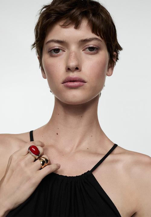 MANGO - Dress tulum - black