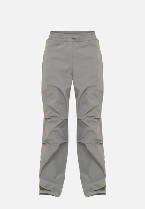 PrettyLittleThing - Shell Ruched Toggle Drawstring Cargo Trousers - Dark Khaki